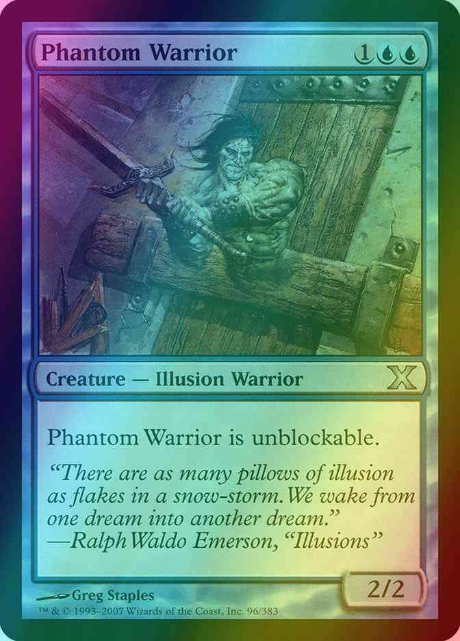 Phantom Warrior [96] [Tenth Edition] [Foil]