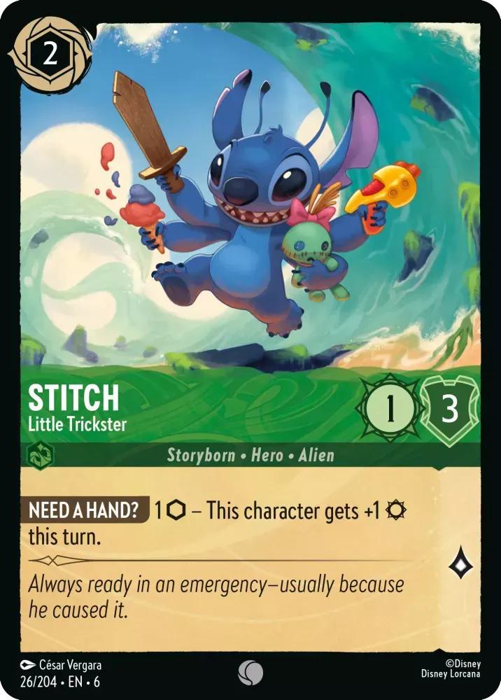 Stitch - Little Trickster - 26/204 [Azurite Sea] [Non-Foil]