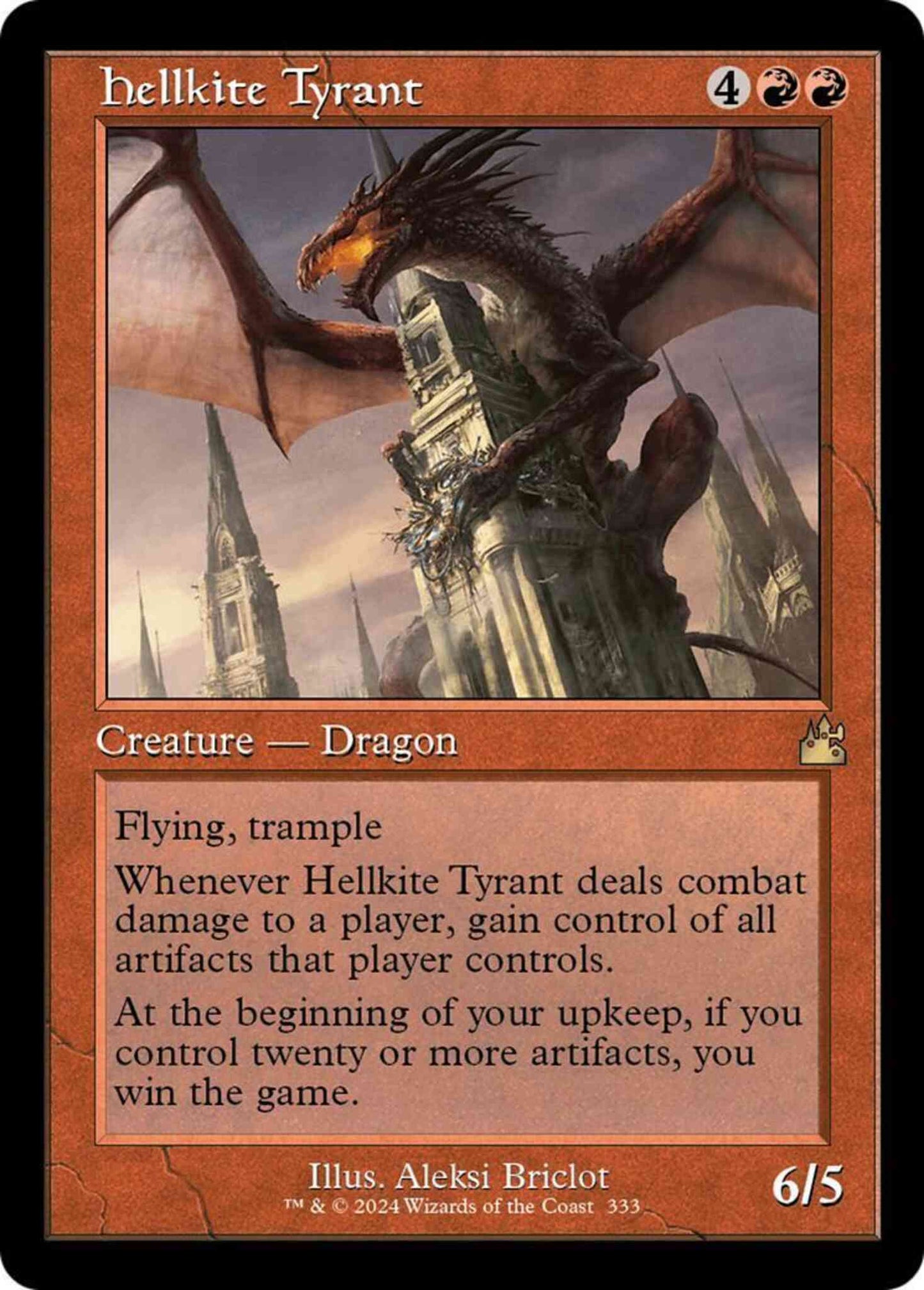 Hellkite Tyrant [333] [Retro Frame] [Ravnica Remastered] [Non-Foil]