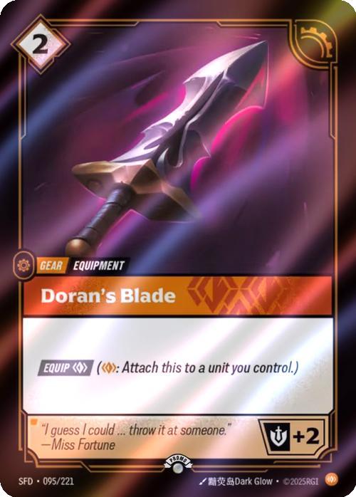 Doran's Blade - 095/221 [Riftbound Organized Play Promotional Cards] [Foil]