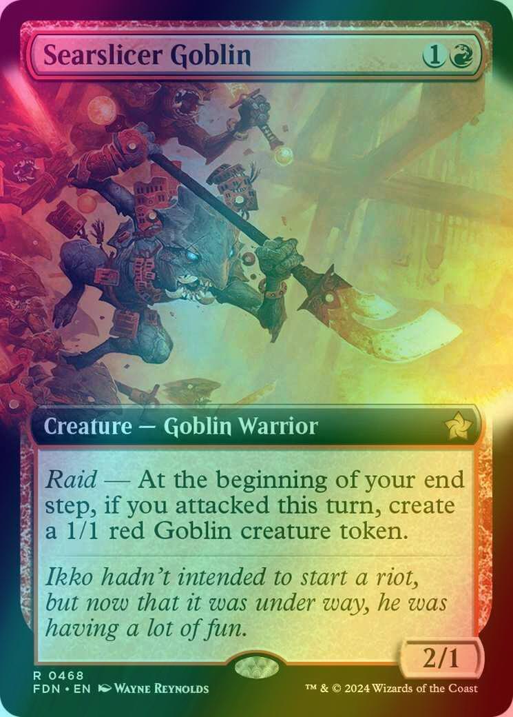 Searslicer Goblin [468] [Extended Art] [Foundations] [Foil]
