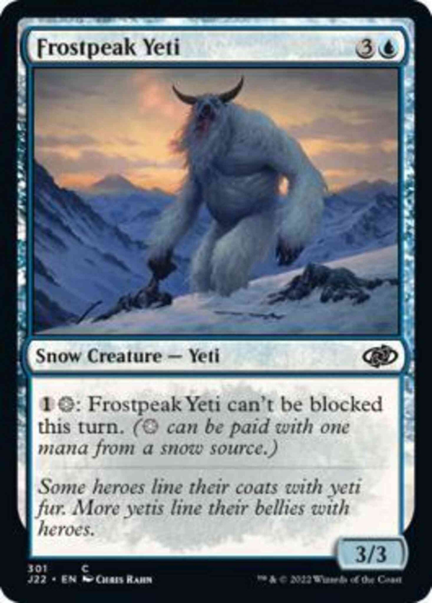 Frostpeak Yeti [301] [Jumpstart 2022] [Non-Foil]