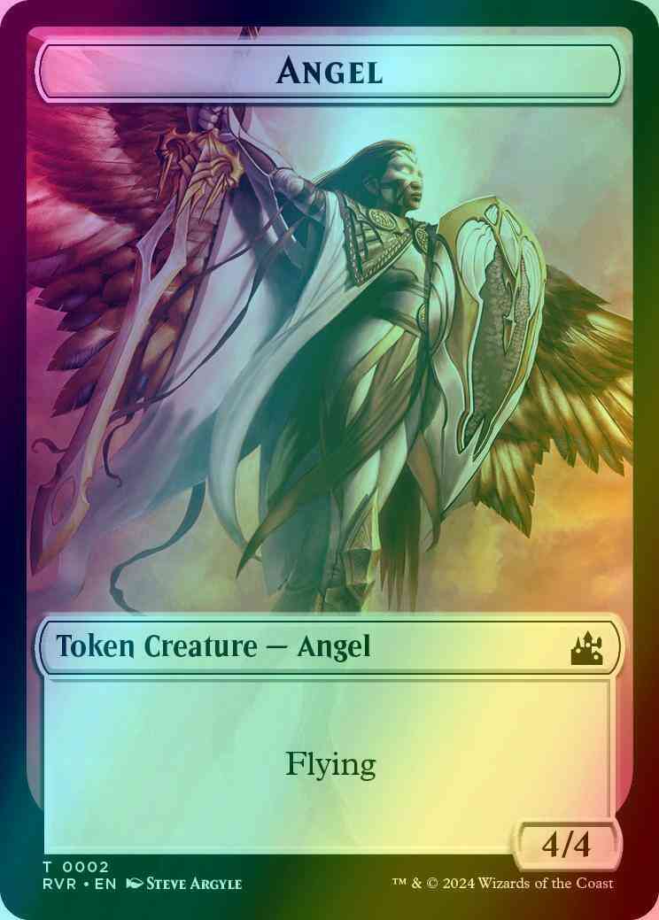 Angel Token (02) // Spirit Token (18) [Ravnica Remastered: Tokens] [Foil]