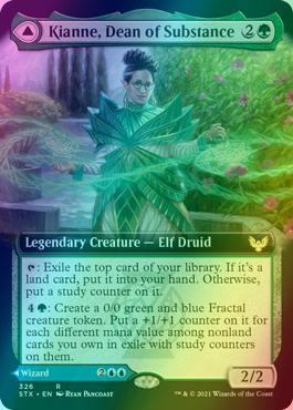 Kianne, Dean of Substance // Imbraham, Dean of Theory [326] [Extended Art] [Strixhaven: School of Mages] [Foil]