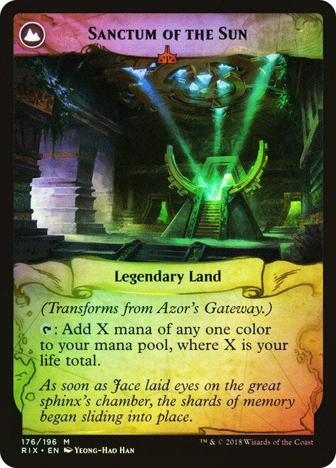 Azor's Gateway // Sanctum of the Sun [176s] [Rivals of Ixalan Promos] [Foil]