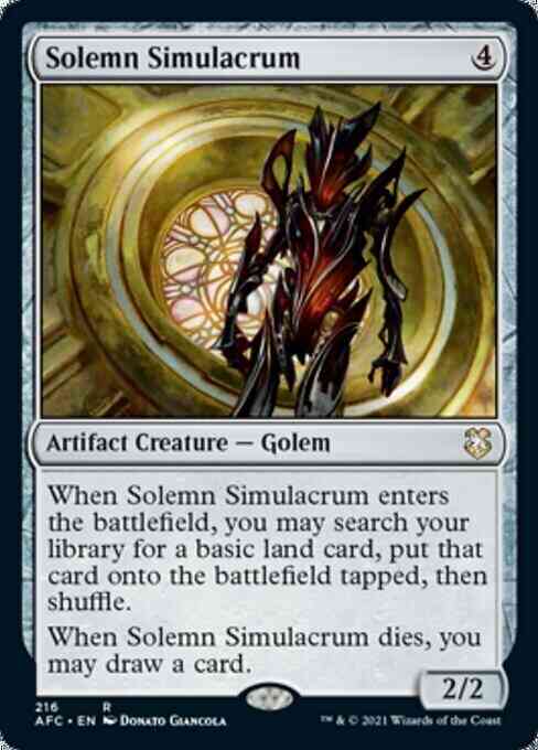 Solemn Simulacrum [216] [Adventures in the Forgotten Realms Commander] [Non-Foil]