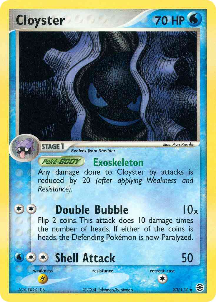 Cloyster - 20/112 - Rare [ex6-20] [Non-Holo]