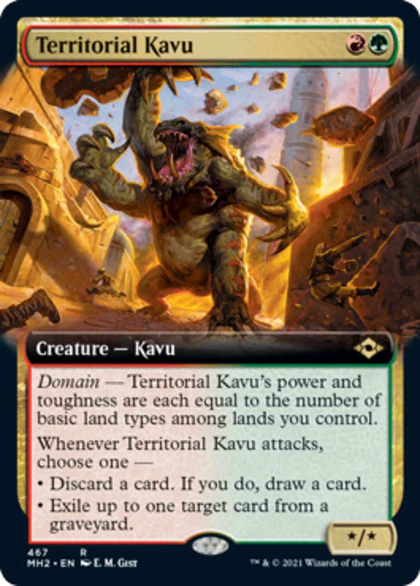 Territorial Kavu [467] [Extended Art] [Modern Horizons 2] [Non-Foil]