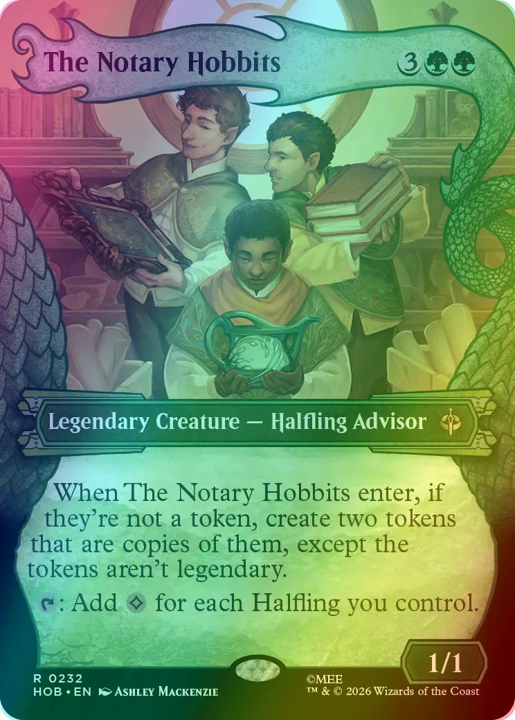 The Notary Hobbits [232] [Borderless] [Dragon Hoard] [The Hobbit] [Foil]