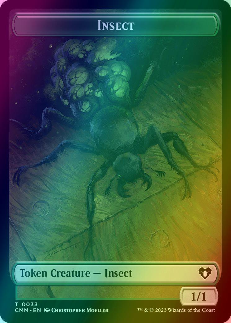Eldrazi Spawn Token (03) // Insect Token (33) [Commander Masters: Tokens] [Foil]