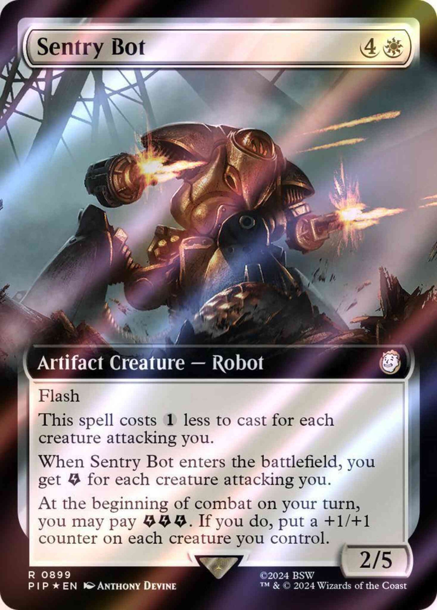 Sentry Bot [899] [Extended Art] [Fallout] [Surge Foil]