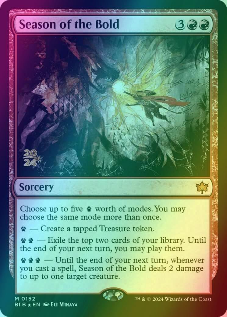 Season of the Bold [152s] [Prerelease] [Bloomburrow: Promos] [Foil]