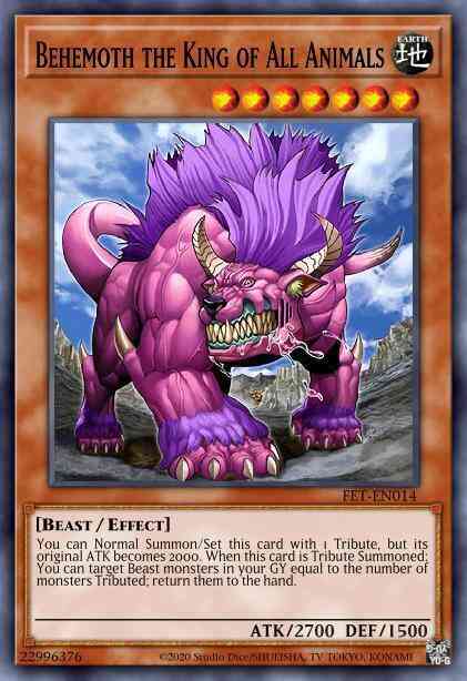 Behemoth the King of All Animals - FET-EN014 - Super Rare - Unlimited