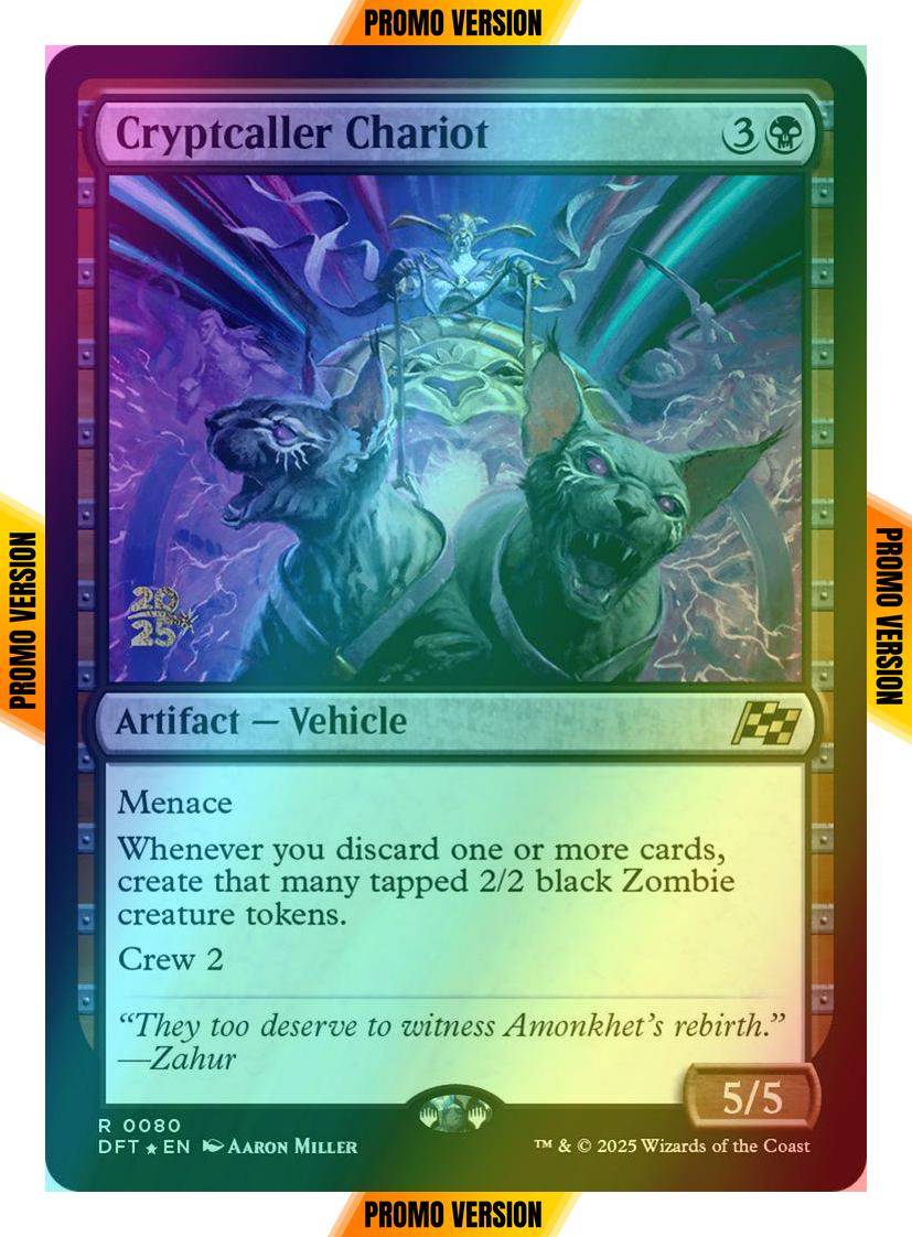 Cryptcaller Chariot [80s] [Prerelease] [Aetherdrift: Promos] [Foil]