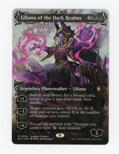 Liliana of the Dark Realms — Borderless|Anime|Raised Foil — ID 19638
