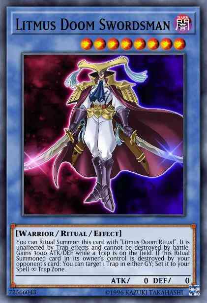 Litmus Doom Swordsman - BLRR-EN013 - Ultra Rare - 1st Edition