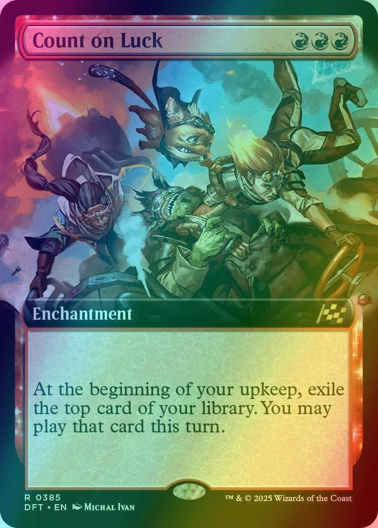 Count on Luck [385] [Extended Art] [Aetherdrift] [Foil]