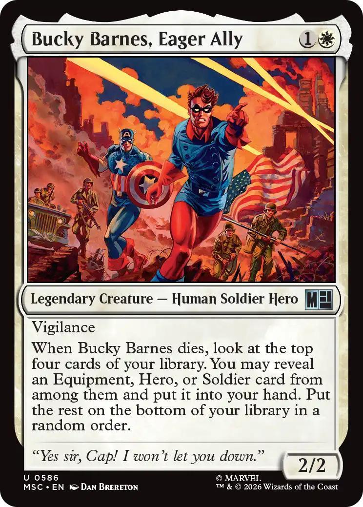 Bucky Barnes, Eager Ally [586] [Jumpstart] [Marvel Super Heroes: Commander] [Non-Foil]