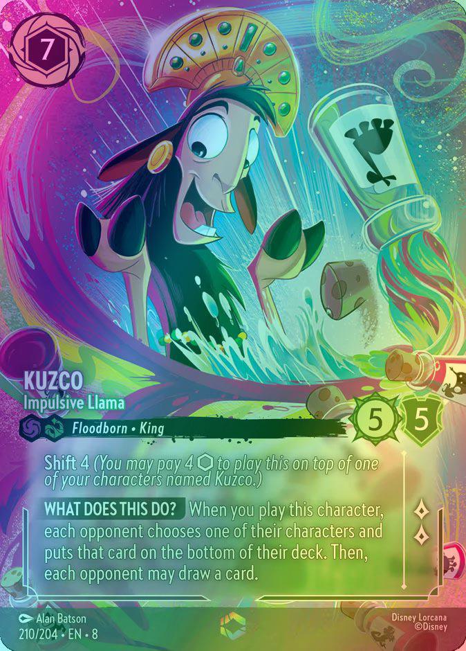 Kuzco - Impulsive Llama (Enchanted) - 210/204 [Reign of Jafar] [Holofoil]