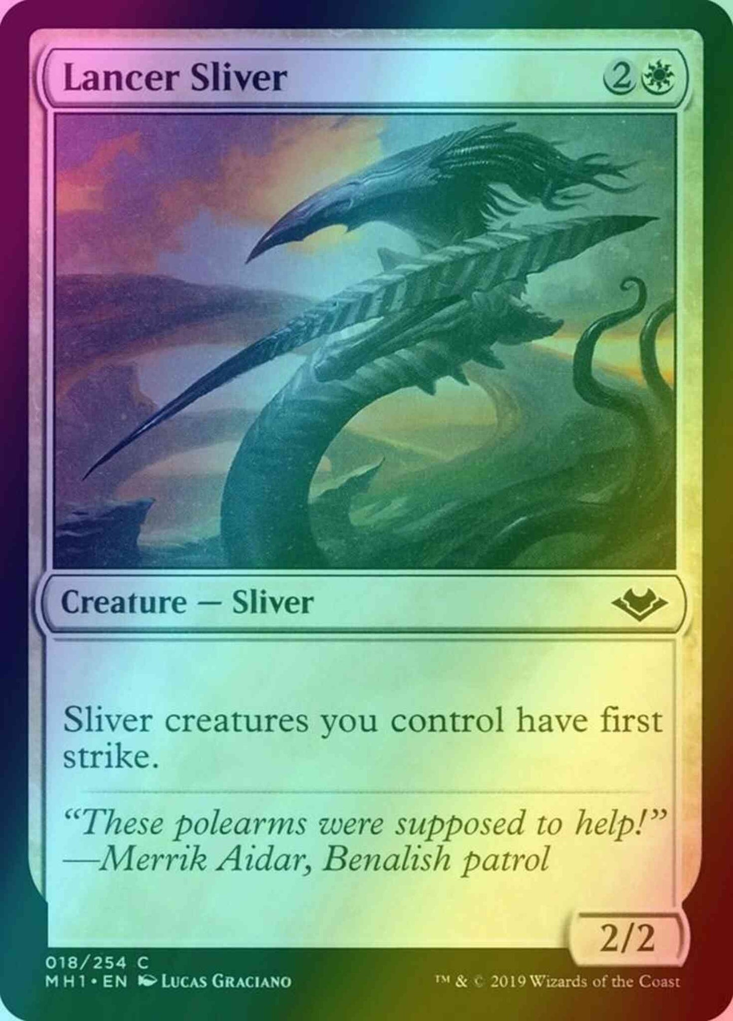 Lancer Sliver [18] [Modern Horizons] [Foil]