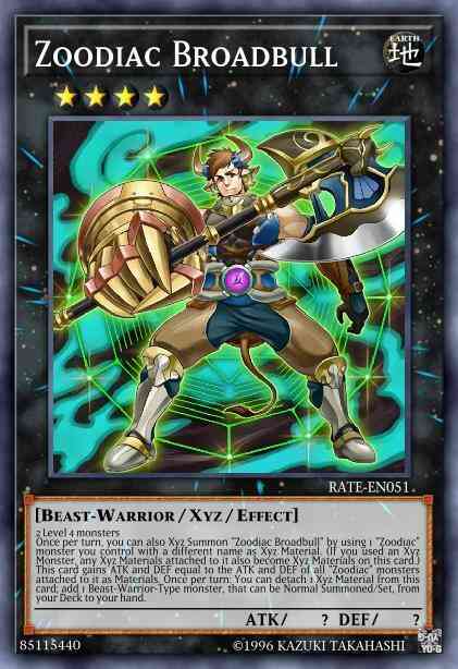 Zoodiac Broadbull - RATE-EN051 - Secret Rare - 1st Edition