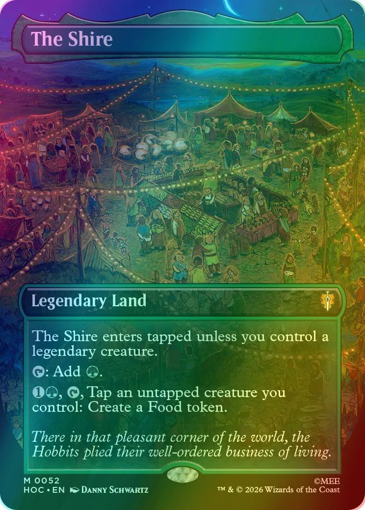 The Shire [52] [Borderless] [Classic Artist] [Box Topper] [The Hobbit: Commander] [Foil]