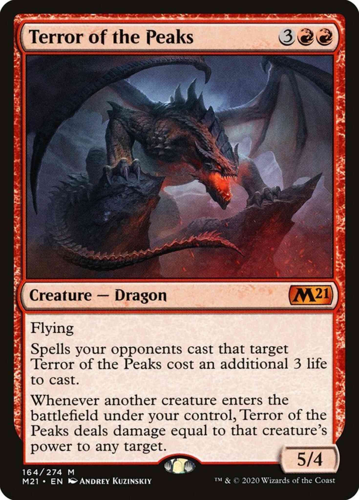 Terror of the Peaks [164] [Core Set 2021] [Non-Foil] – Face to