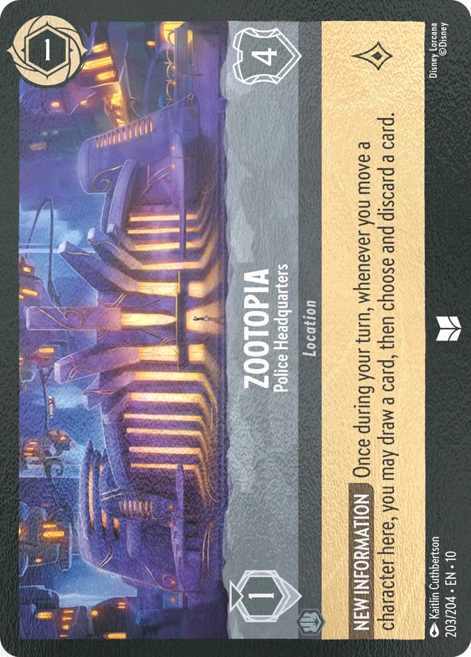 Zootopia - Police Headquarters - 203/204 [Whispers in the Well] [Cold Foil]