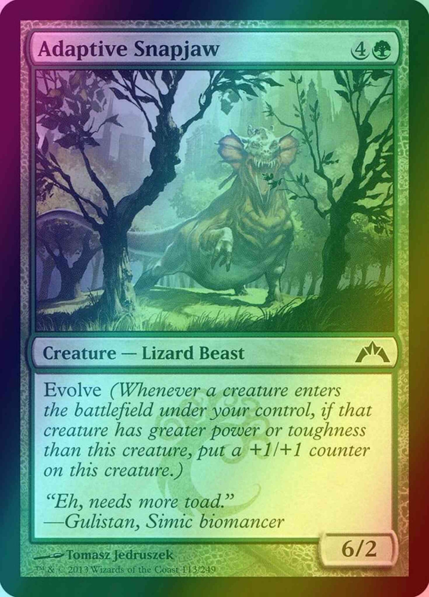 Adaptive Snapjaw [113] [Gatecrash] [Foil]