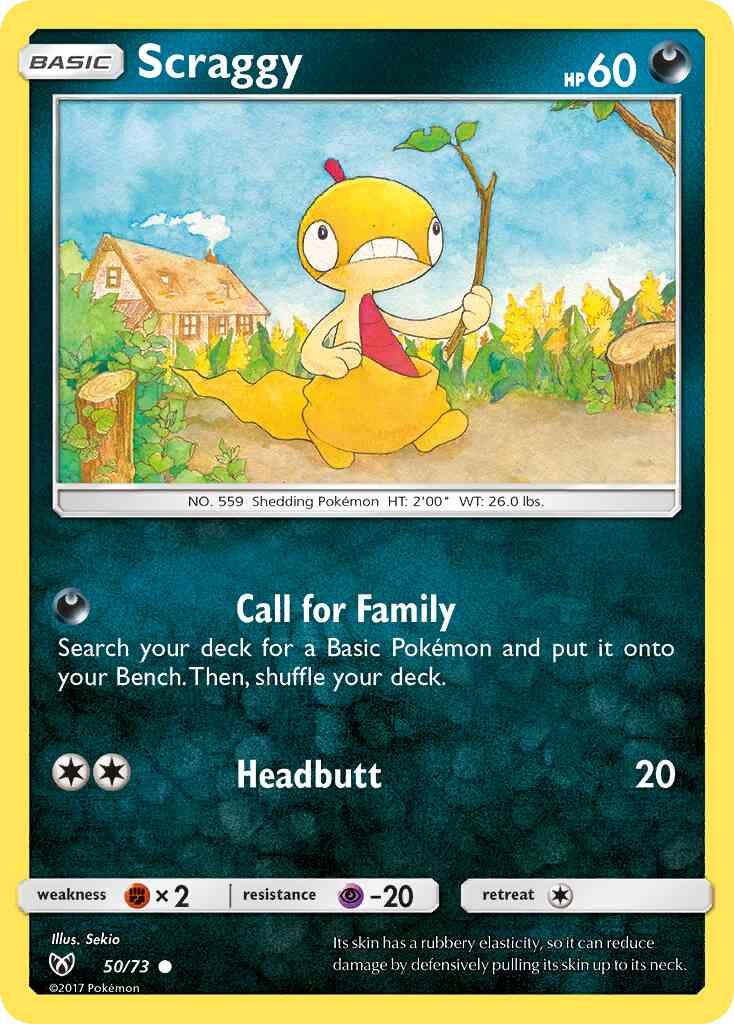 Scraggy - 50/73 - Common [sm35-50] [Reverse Holo]