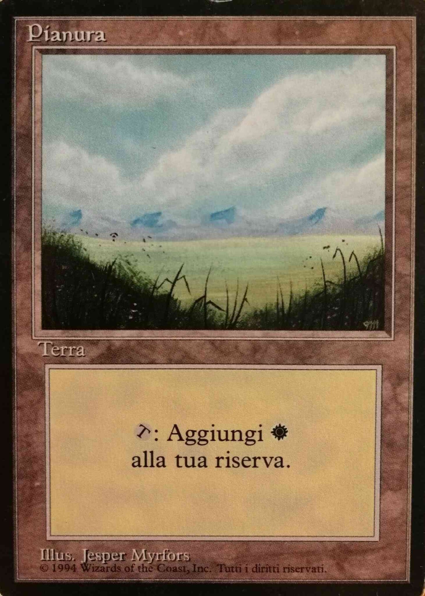 Plains - Italian [Foreground Grass, No Trees] [292] [Foreign Black Border: Italian] [Non-Foil]