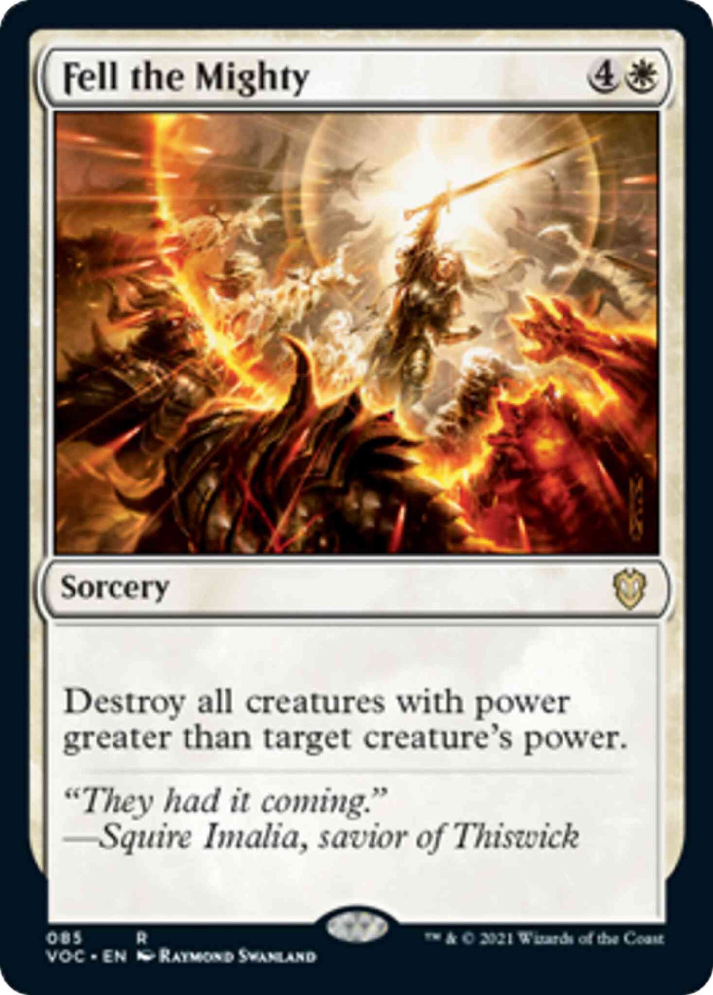 Fell the Mighty [85] [Innistrad: Crimson Vow: Commander] [Non-Foil]
