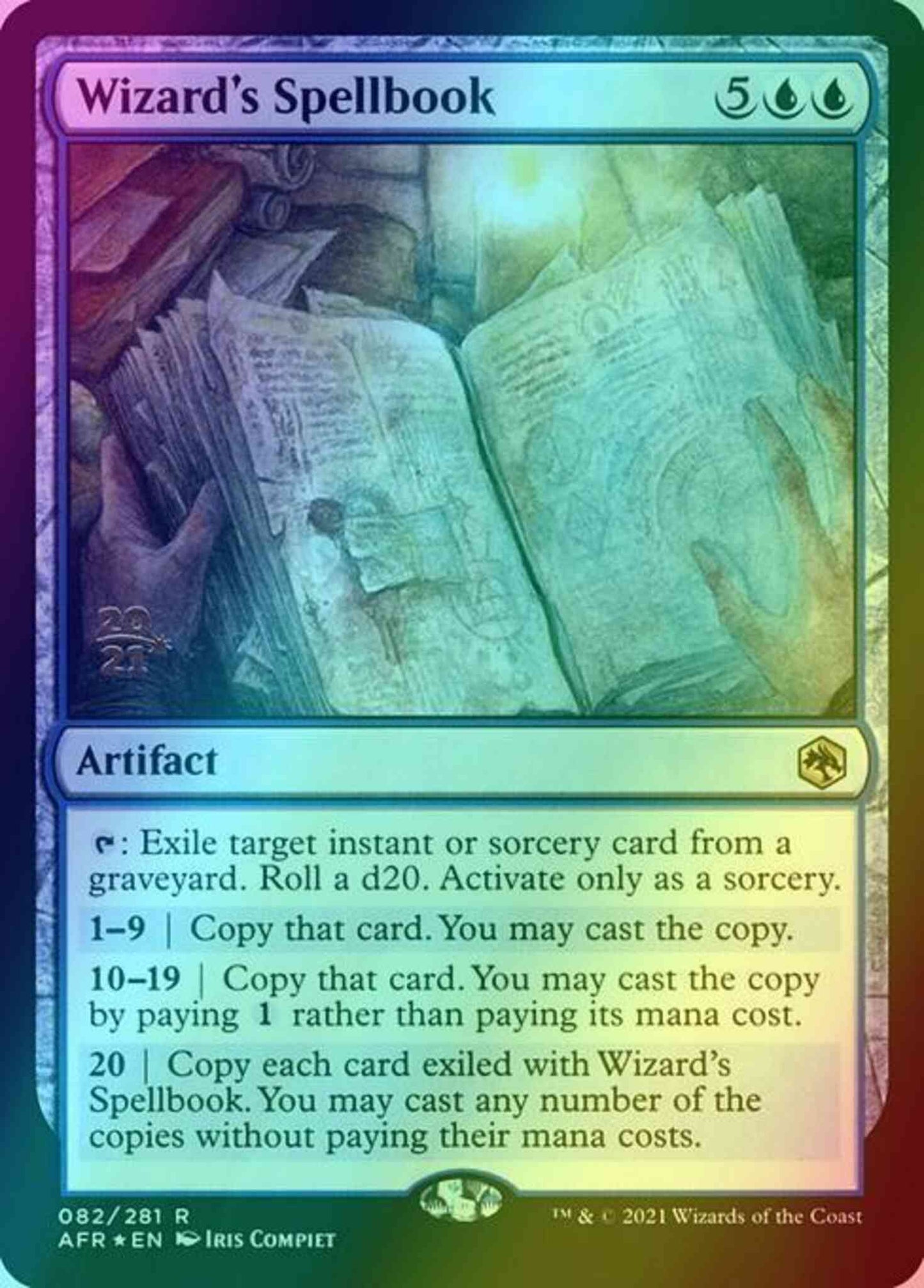 Wizard's Spellbook [Prerelease] [82s] [Adventures in the Forgotten Realms Promos] [Foil]