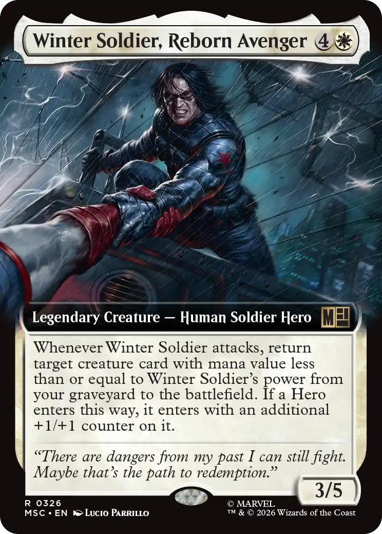 Winter Soldier, Reborn Avenger [326] [Extended Art] [Marvel Super Heroes: Commander] [Non-Foil]