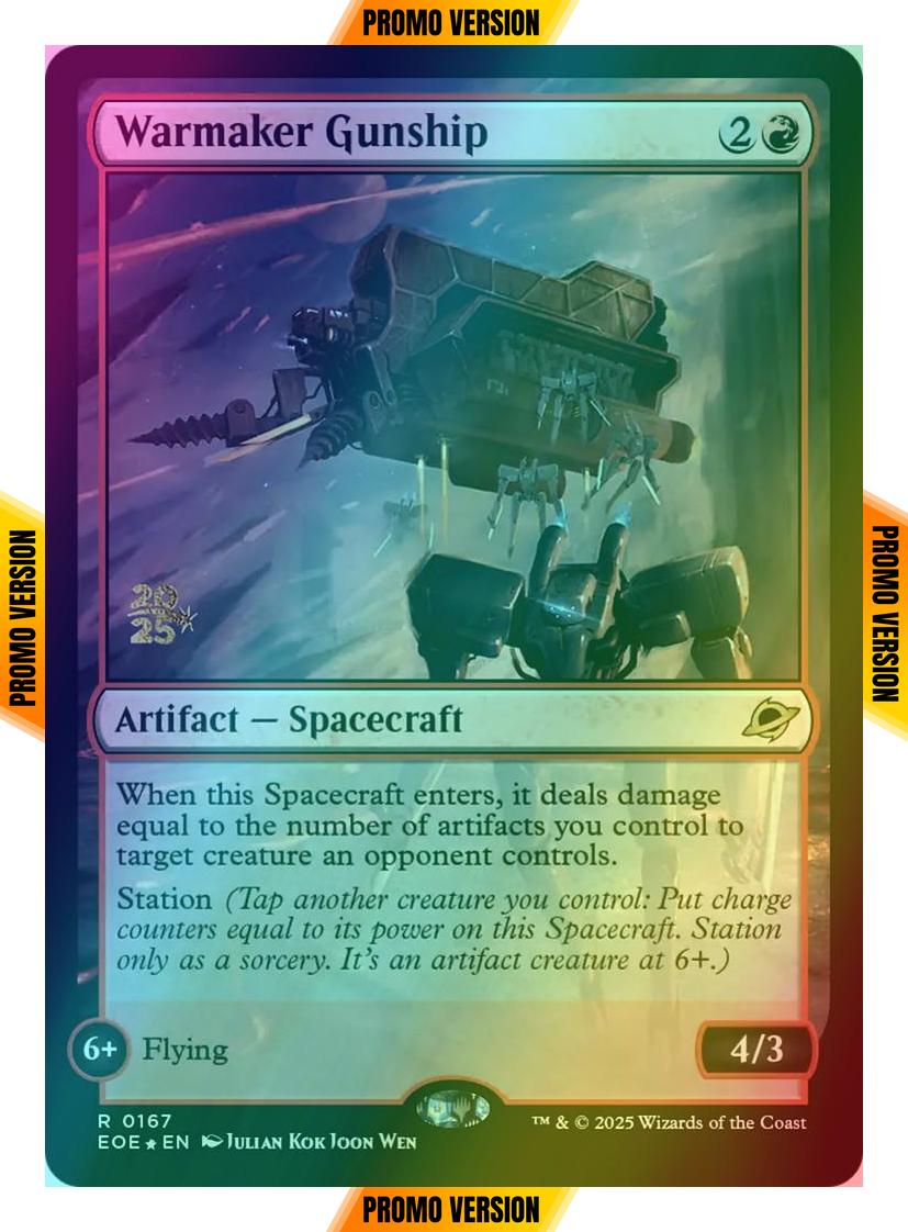Warmaker Gunship [167s] [Prerelease] [Edge of Eternities: Promos] [Foil]