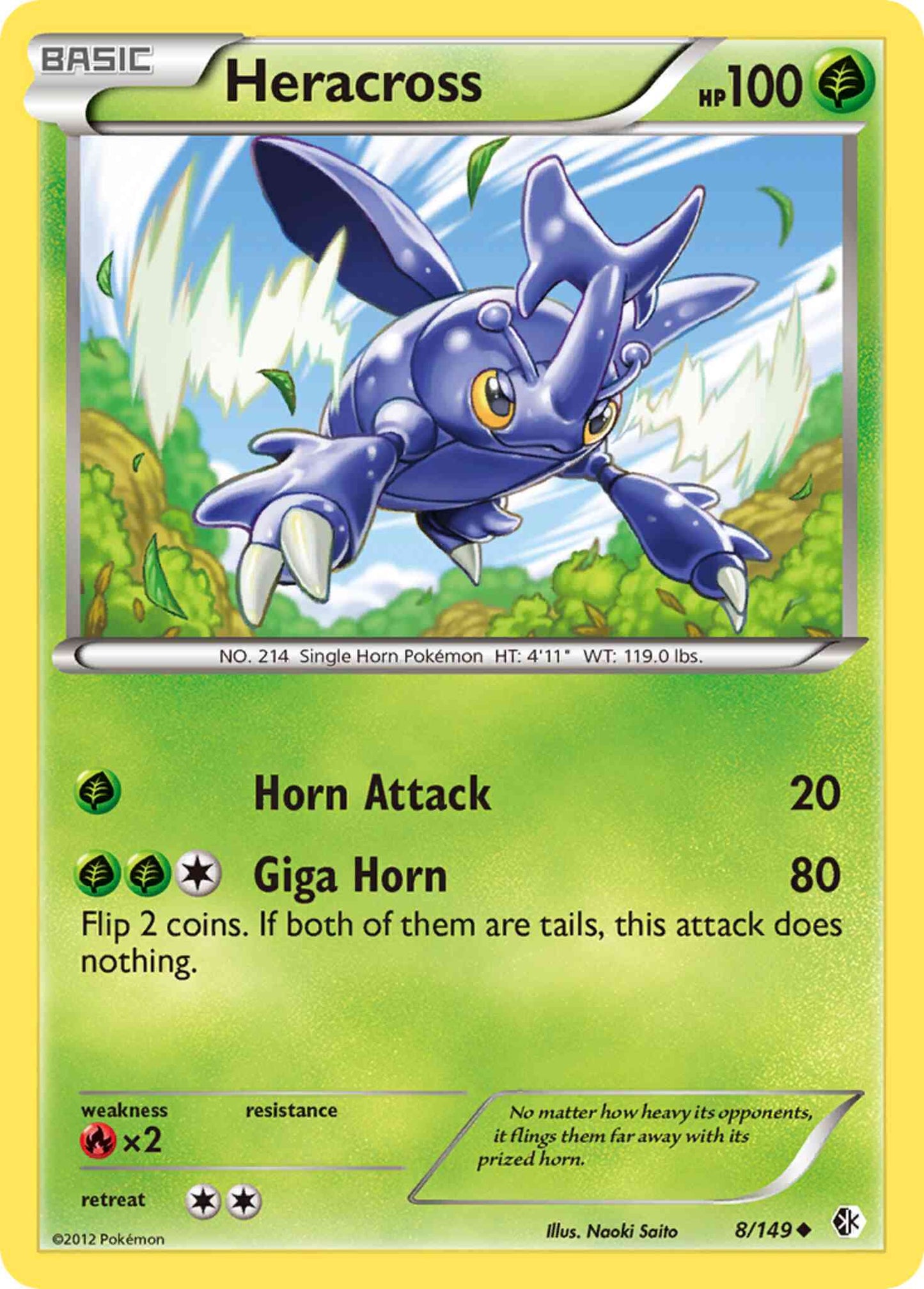 Heracross - 8/149 - Uncommon [bw7-8] [Non-Holo]