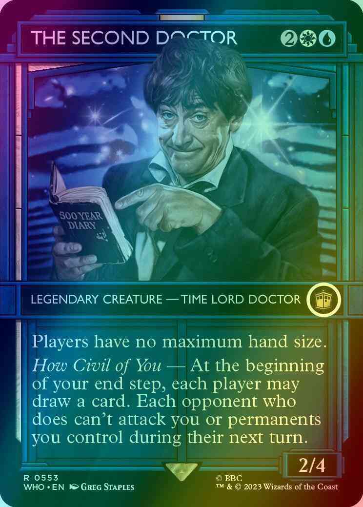 The Second Doctor [553] [TARDIS Showcase] [Universes Beyond: Doctor Who] [Foil]