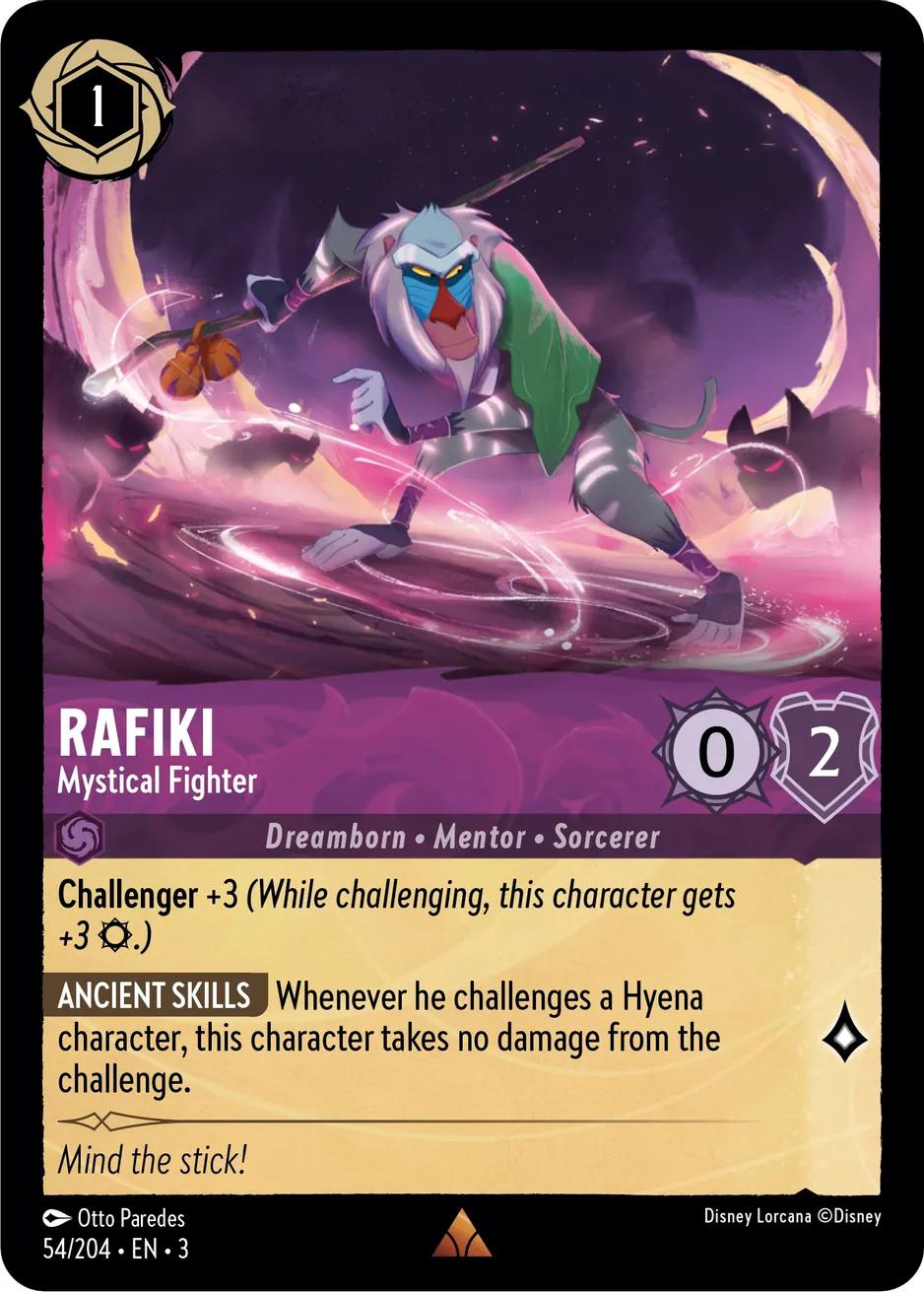 Rafiki - Mystical Fighter - 54/204 [Into the Inklands] [Non-Foil]