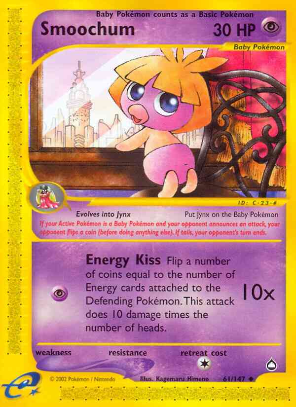 Smoochum - 61/147 - Uncommon [ecard2-61] [Reverse Holo]