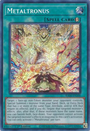 Metaltronus - RA04-EN100 - Secret Rare - 1st Edition