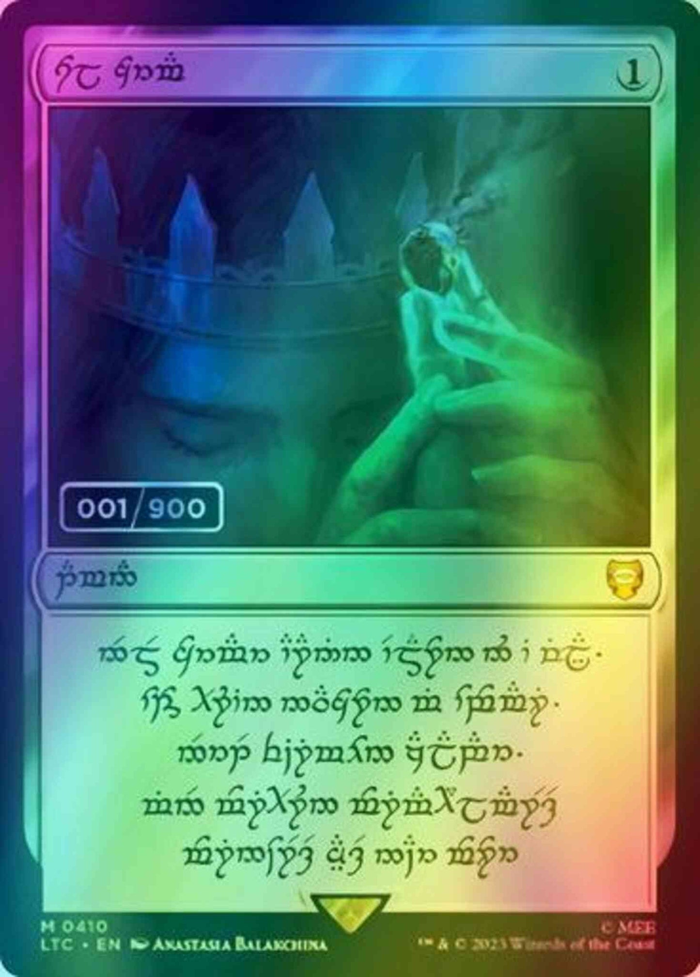 Sol Ring - Human - Serial Numbered [410z] [The Lord of the Rings: Tales of Middle-earth: Commander] [Foil]