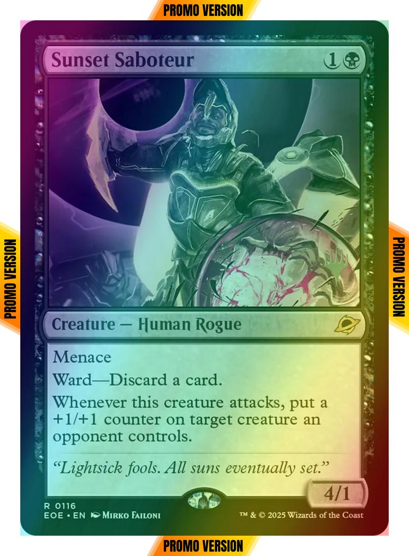 Sunset Saboteur [116p] [Promo Pack] [Edge of Eternities: Promos] [Foil]