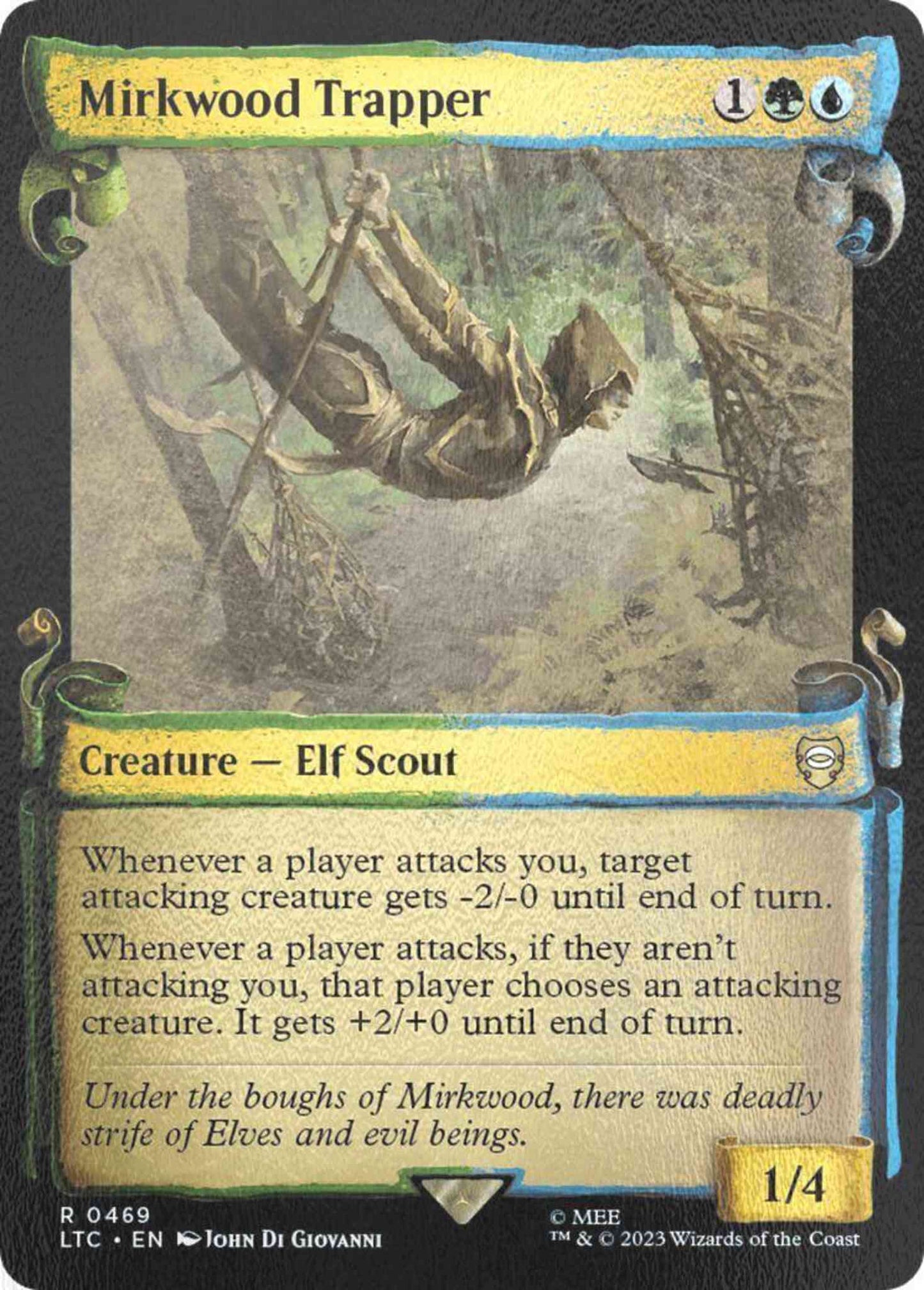 Mirkwood Trapper [469] [Scrolls Showcase] [The Lord of the Rings: Tales of Middle-earth: Commander] [Silver Foil]