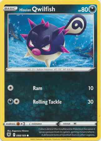 Hisuian Qwilfish - 088/189 - Common [swsh10-088] [Non-Holo]