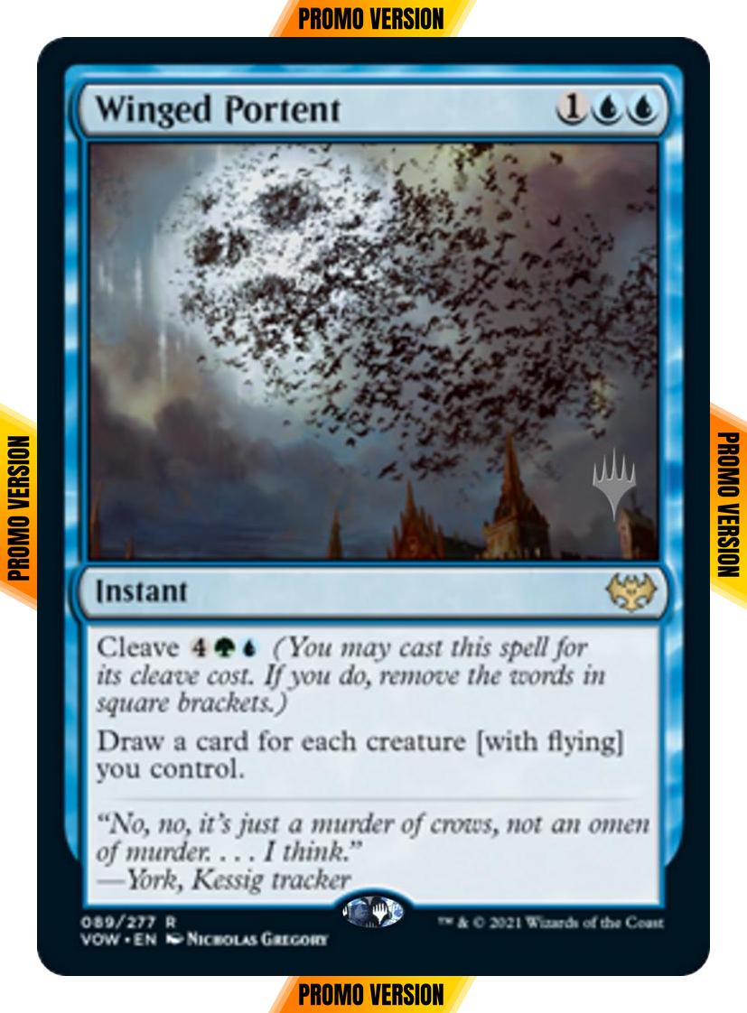 Winged Portent [Promo Pack] [89p] [Innistrad: Crimson Vow Promos] [Non-Foil]