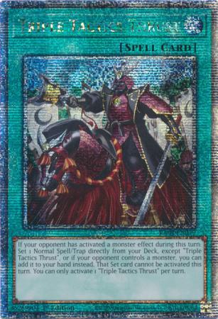 Triple Tactics Thrust - RA03-EN072 - Quarter Century Secret Rare - 1st Edition