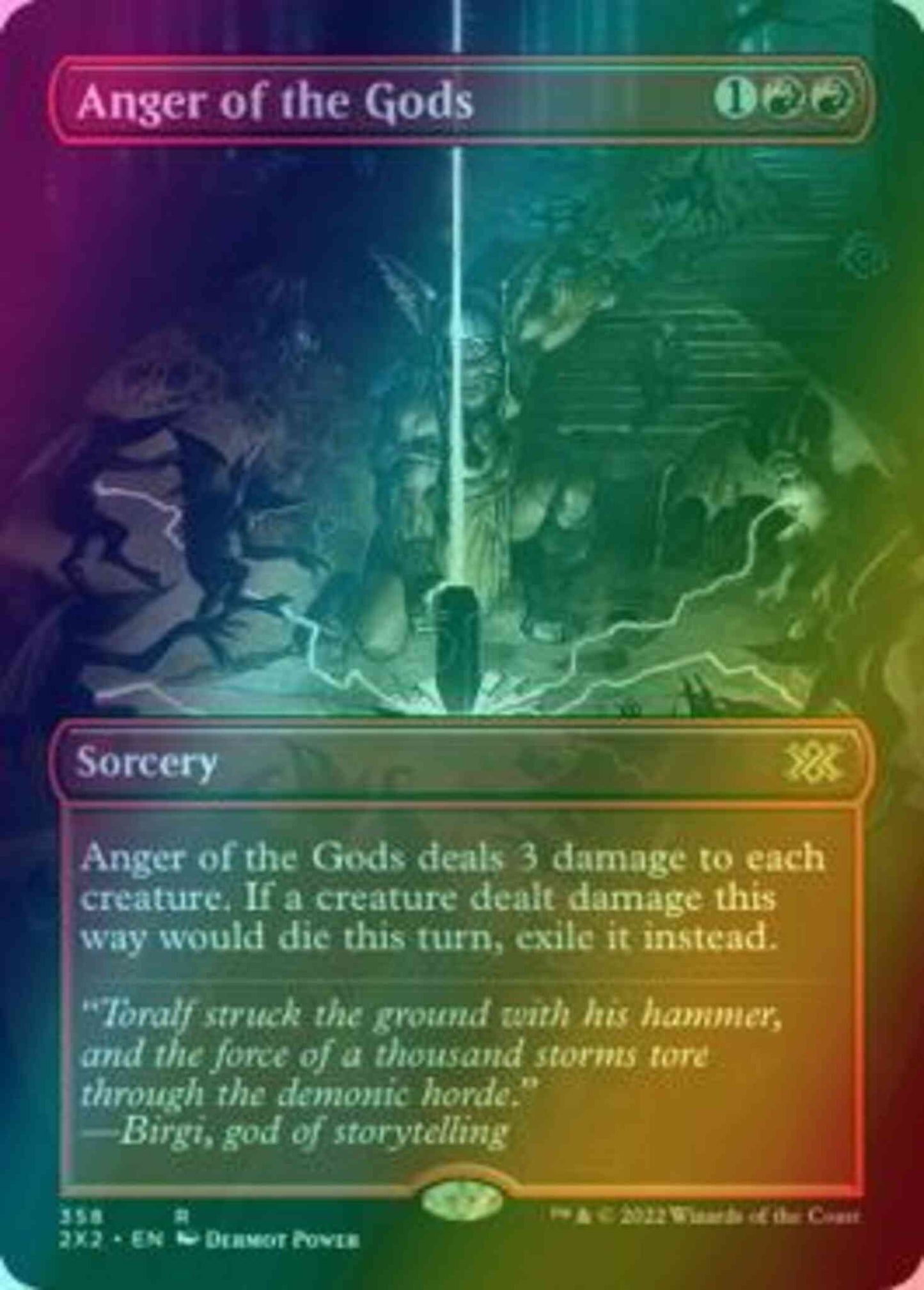 Anger of the Gods [358] [Borderless] [Double Masters 2022] [Foil]
