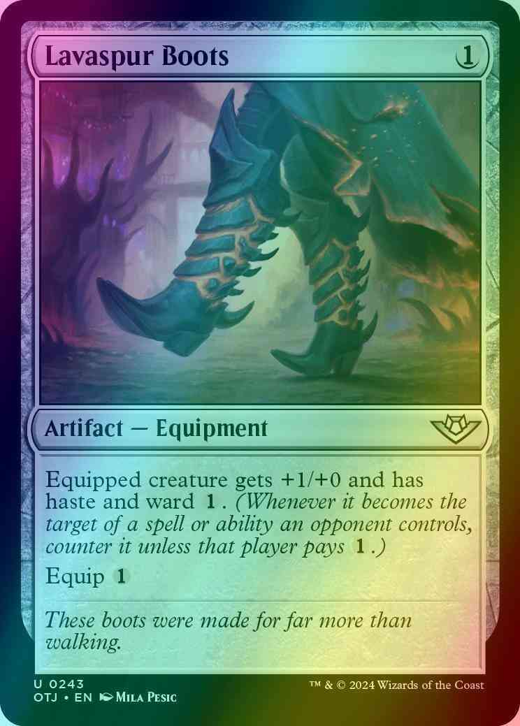 Lavaspur Boots [243] [Outlaws of Thunder Junction] [Foil]