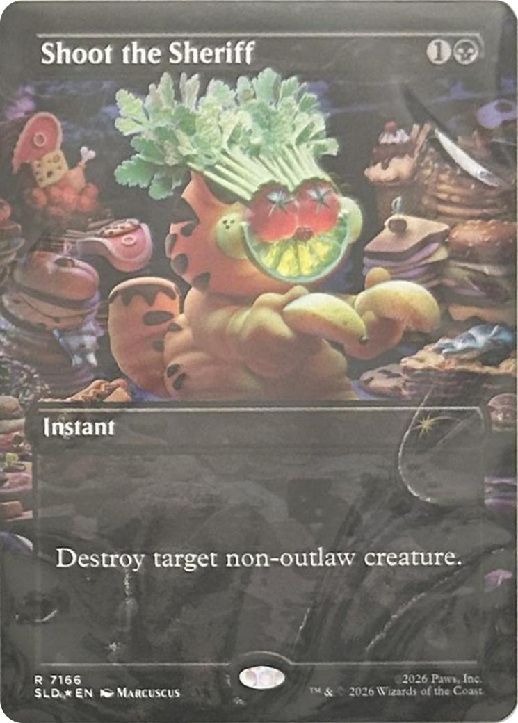 Shoot the Sheriff [7166] [Borderless] [Garfield: Entertain You] [Secret Lair Drop] [Non-Foil]