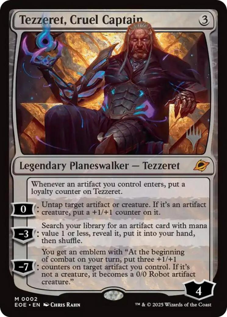 Tezzeret, Cruel Captain [2p] [Promo Pack] [Edge of Eternities: Promos] [Non-Foil]